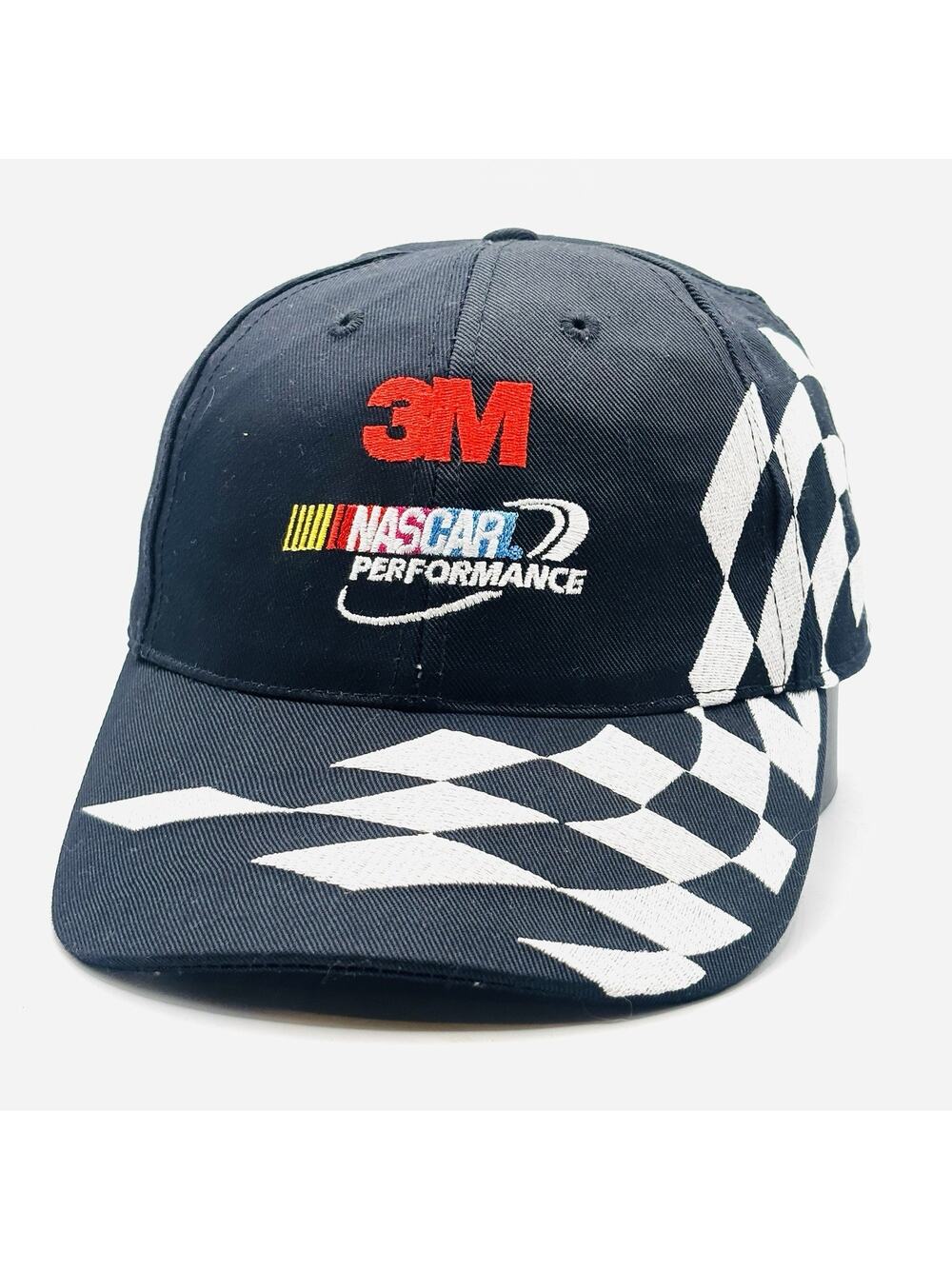 3M Nascar Performance Head To Toe Black & White Checkerboard Flag Cap Hat SM/MD